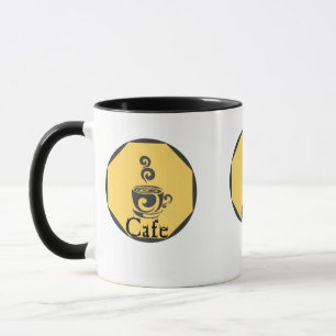 Une tasse à café élégante et élégante avec un gran