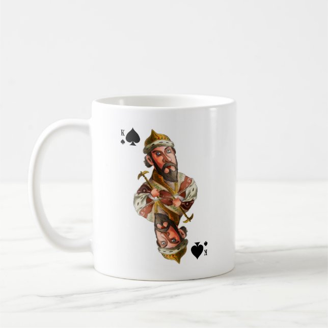 Une tasse à l'image du roi des pique (Gauche)