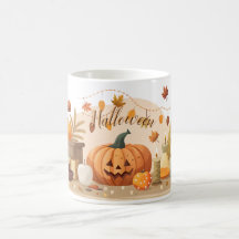 Une tasse avec imprimé Halloween, Mug esthétique