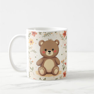une tasse conçue avec un ours mignon