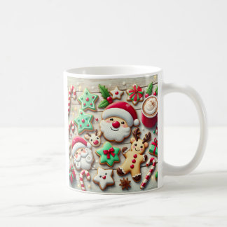 Une tasse de biscuit de Noël mignon et sucré