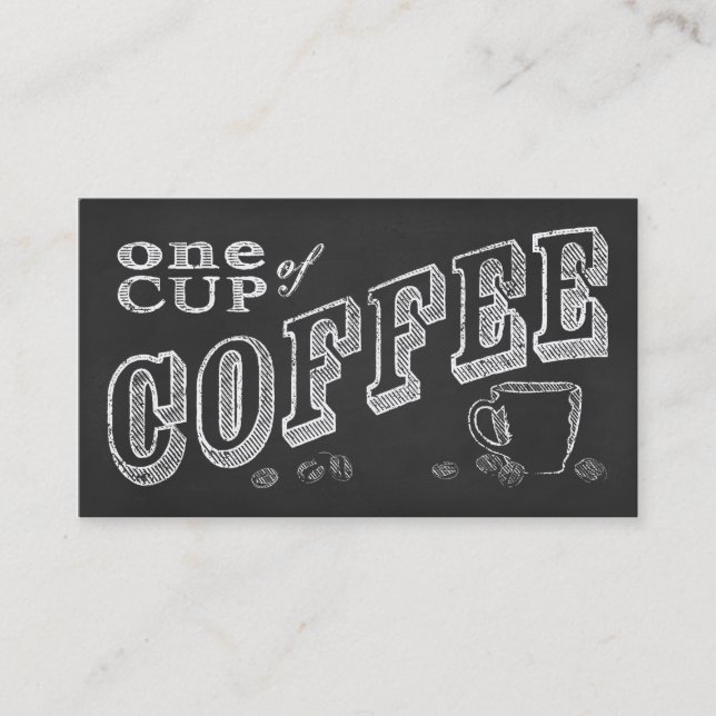 UNE TASSE DE COFFEE cartes perforantes en tableau  (Devant)