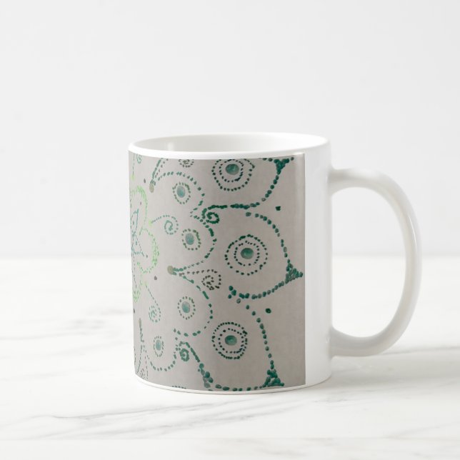 Une tasse de fleur verte (Droite)
