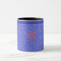 Une tasse de pi (π) grande pour le geek de maths