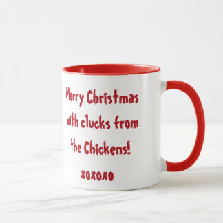 Une tasse de poulets de Joyeux Noël !