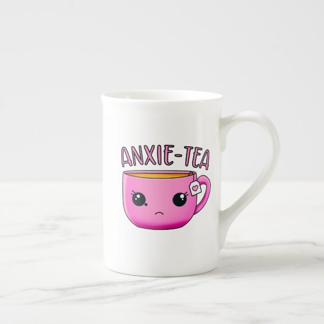 Une tasse de thé Anxie-Tea Anxiety Pun (Droite)