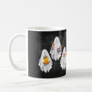 Une tasse d'impression d'aquarelle à thème Hallowe