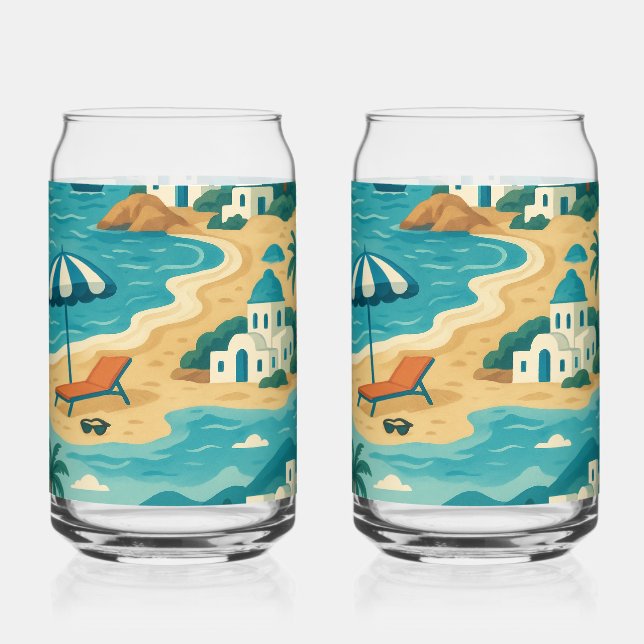 Une tasse évoquant le bord de mer grec (Recto)