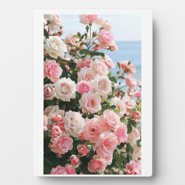 Une touche de romance : Plaque à la table Rose Bou (Devant)