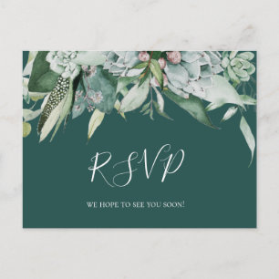 Une verdure succulente   Carte postale RSVP de mar