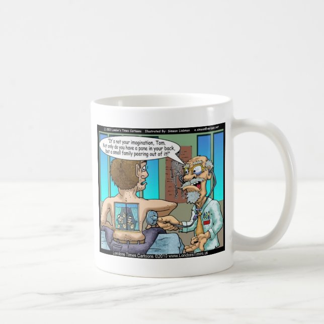 Une vraie douleur de dos Drôle Tee - shirts Mugs & (Droite)