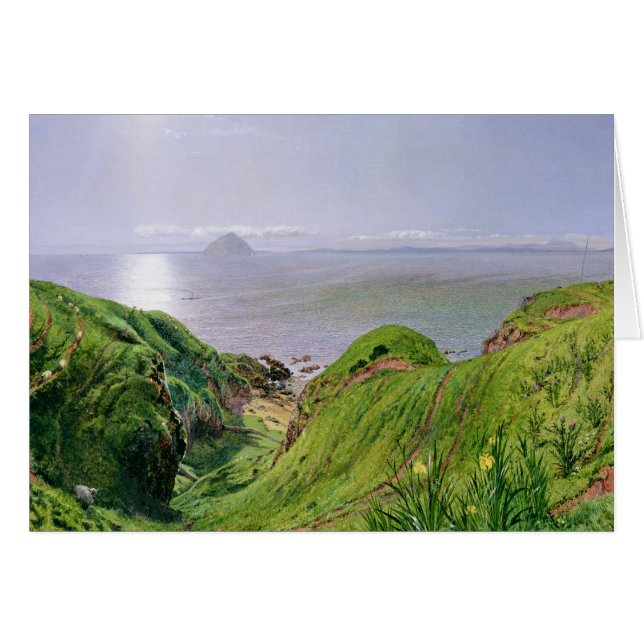 Une vue d'Ailsa Craig et l'île d'Arran, 1860 (Devant horizontal)