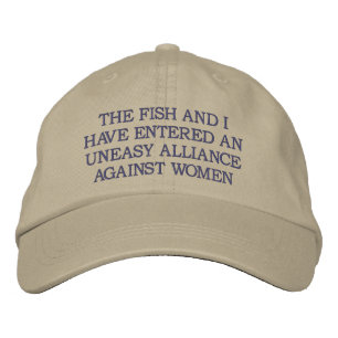 Uneasy Alliance Against Women Fish/Baseball Hat Bestickte Baseballkappe