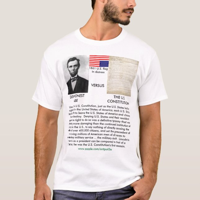 UNEHRLICHER ABE T-Shirt (Vorderseite)