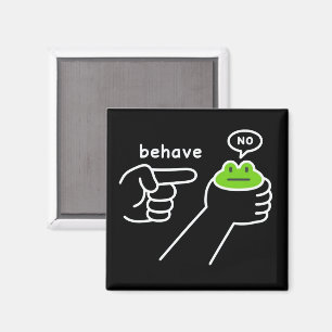 Unehrlicher Frosch Frosch Meme Benehmen Nein Carto Magnet