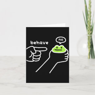 Unehrlicher Frosch Lustiger Frosch Meme Benehmen N Karte