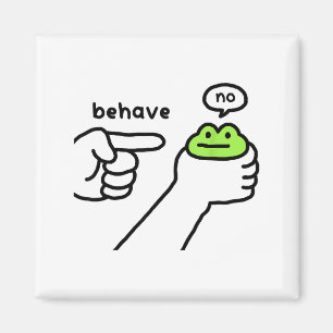 Unehrlicher Frosch Lustiger Frosch Meme Benehmen N Magnet
