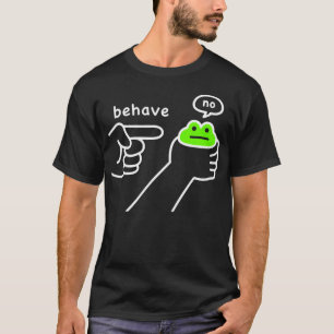 Unehrlicher Frosch Lustiger Frosch Meme Benehmen N T-Shirt