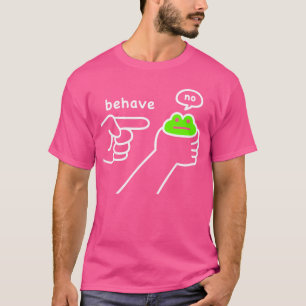 Unehrlicher Frosch Lustiger Frosch Meme Benehmen N T-Shirt