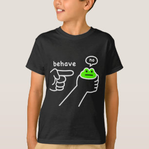Unehrlicher Frosch Lustiger Frosch Meme Benehmen N T-Shirt