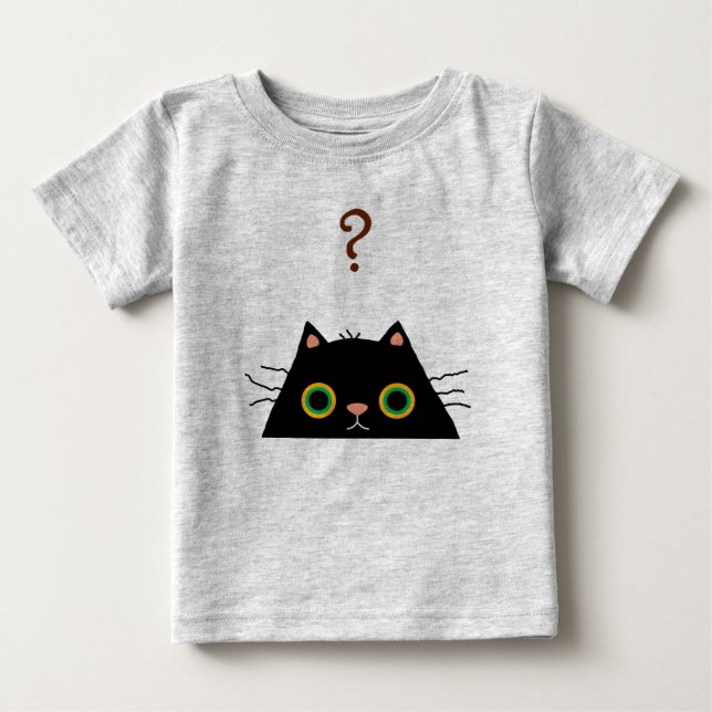 Unelegante Katze Baby T-shirt (Vorderseite)