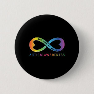 Unendlich Herzinfarkt Liebe Autismus Bewusstsein b Button