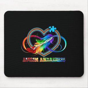 Unendlich Herzinfarkt Liebe Autismus Bewusstsein b Mousepad