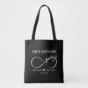 Unendlich Personalisiert Familienname und Est. Dat Tasche