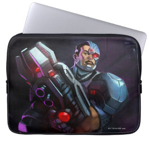 Unendliche Cyborg-Illustration Laptopschutzhülle
