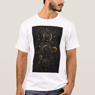Unendliche Echos Luxuriöser konzentrischer Kreis T-Shirt