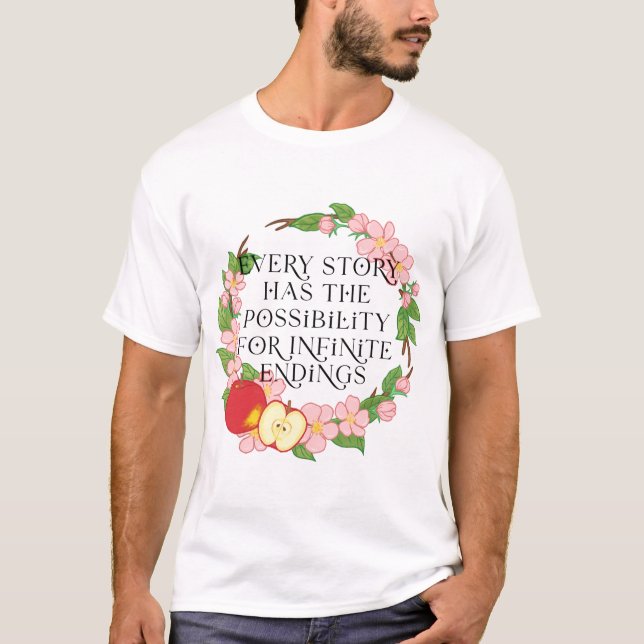 Unendliche Endungen - einmal an einem gebrochenen  T-Shirt (Vorderseite)