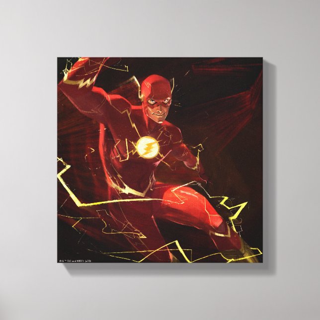 Unendliche Flash-Illustration zur Krise Leinwanddruck (Vorderseite)