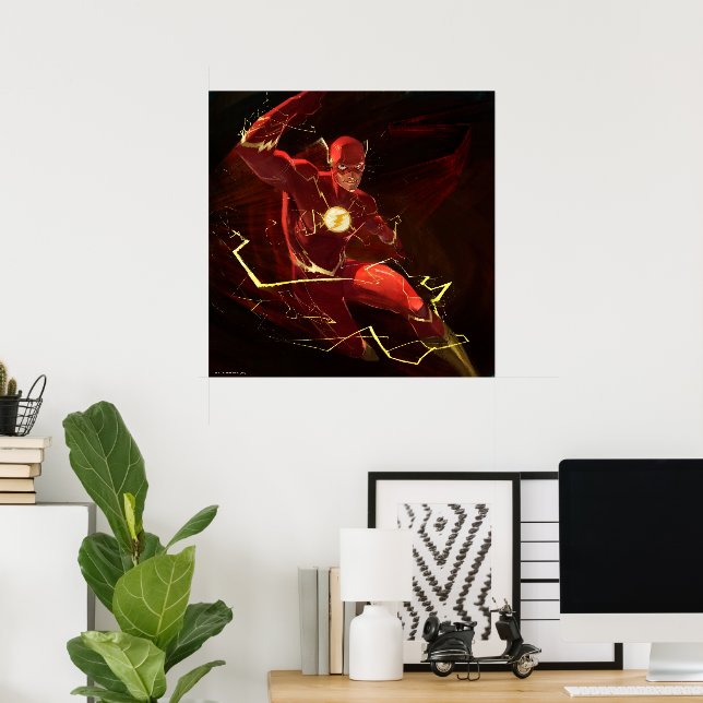 Unendliche Flash-Illustration zur Krise Poster (Heimbüro)