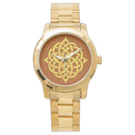 Unendliche Harmonie: Heilige Mandala-Kelten-Symbol Armbanduhr