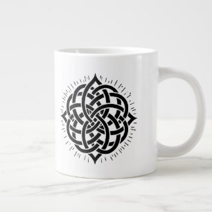Unendliche Harmonie: Heilige Mandala-Kelten-Symbol Jumbo-Tasse