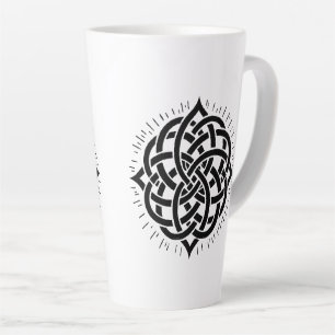 Unendliche Harmonie: Heilige Mandala-Kelten-Symbol Milchtasse