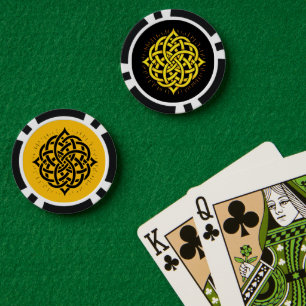 Unendliche Harmonie: Heilige Mandala-Keltische Sym Pokerchips