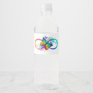 Unendliche Helligkeit mit Regenbogen Schmetterling