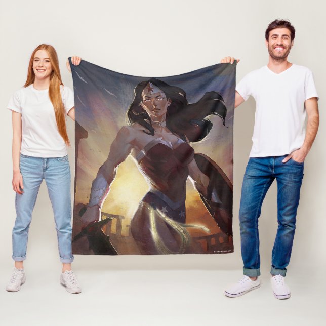 Unendliche Illustration über das Wunder der Frau i Fleecedecke (Beispiel)