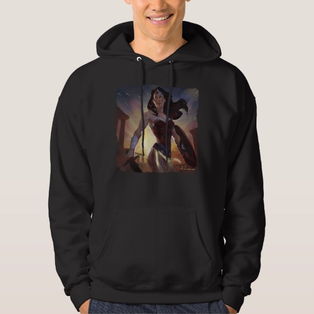 Unendliche Illustration über das Wunder der Frau i Hoodie (Vorderseite)