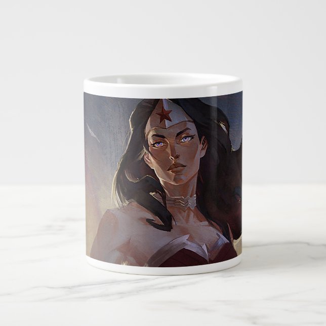 Unendliche Illustration über das Wunder der Frau i Jumbo-Tasse (Vorderseite)