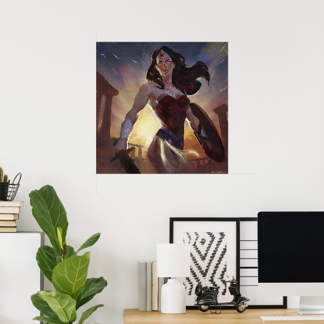 Unendliche Illustration über das Wunder der Frau i Poster (Heimbüro)