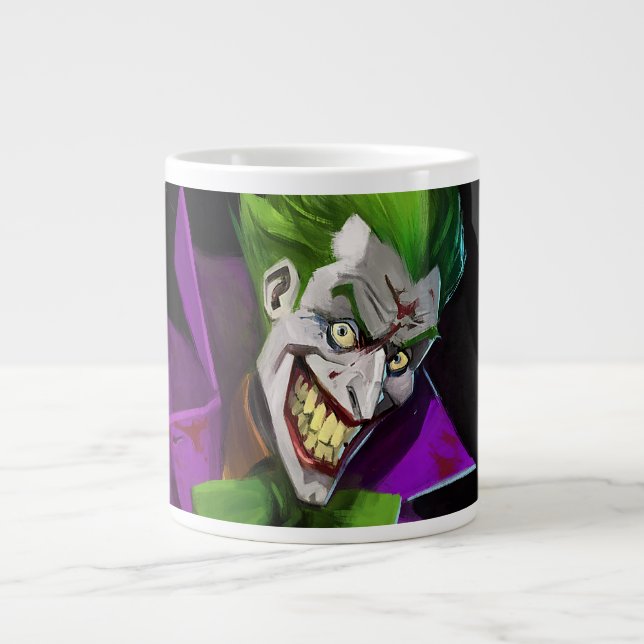 Unendliche Illustration über den Joker einer Krise Jumbo-Tasse (Vorderseite)