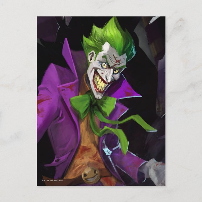 Unendliche Illustration über den Joker einer Krise Postkarte (Vorderseite)
