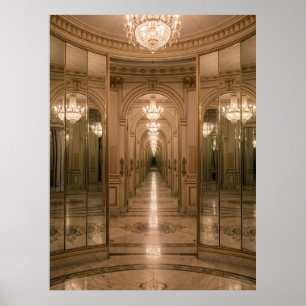 Unendliche Königliche Spiegelhalle Poster