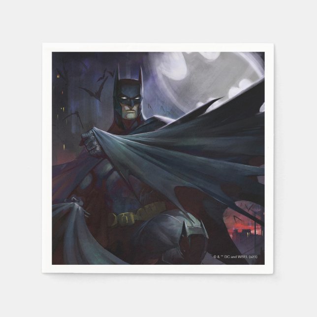 Unendliche Krise Batman Illustration Serviette (Vorderseite)