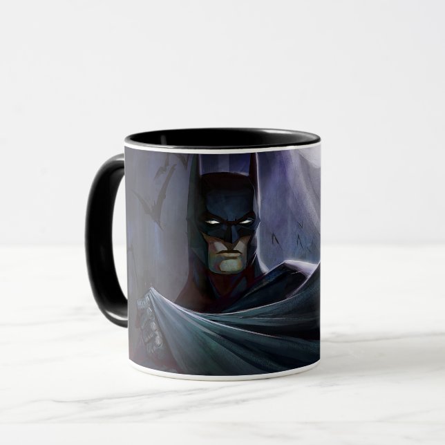 Unendliche Krise Batman Illustration Tasse (Vorderseite Links)