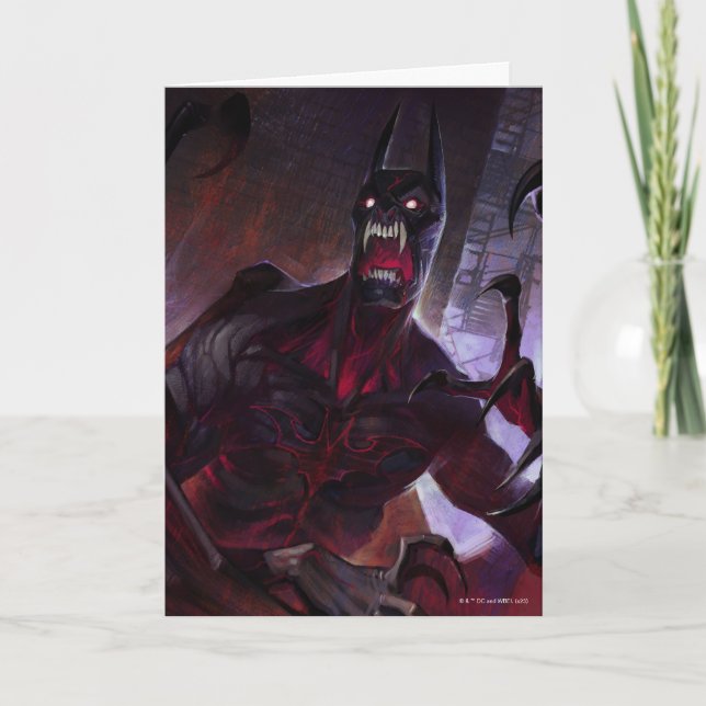 Unendliche Krise Vampire Batman Illustration Karte (Vorderseite)