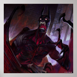 Unendliche Krise Vampire Batman Illustration Poster