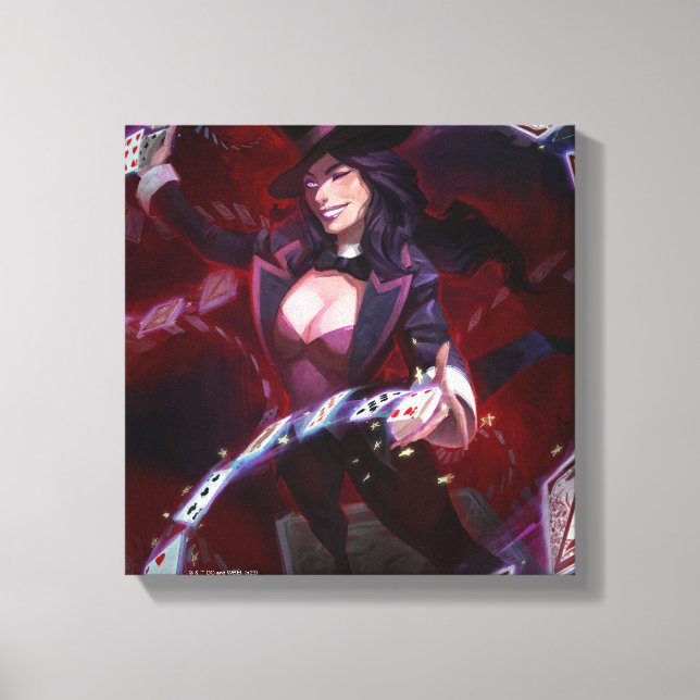 Unendliche Krise Zatanna Illustration Leinwanddruck (Vorderseite)